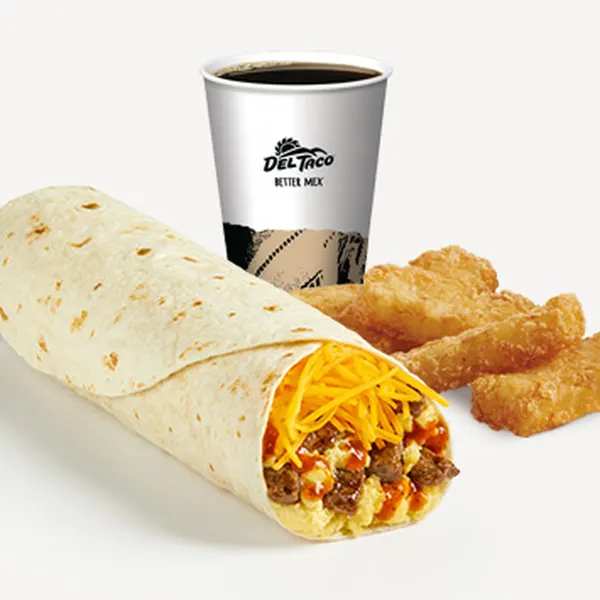 (#17) Carne Asada Steak Breakfast Burrito Meal