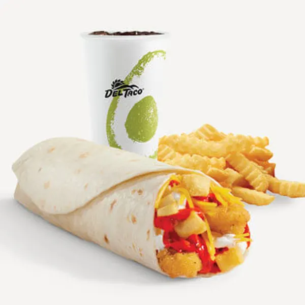 New Flamin' Hotqueso Crispy Chicken Burrito Meal