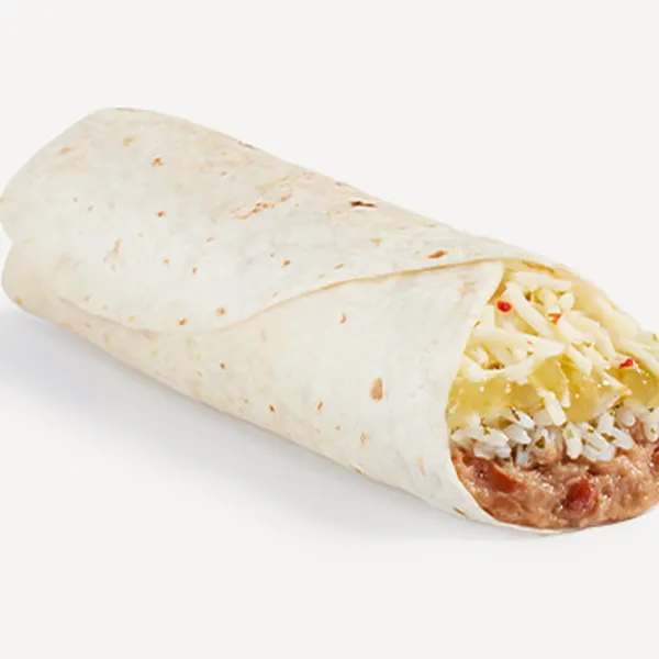 Jack'd Up Beans, Rice, & Cheese Burrito