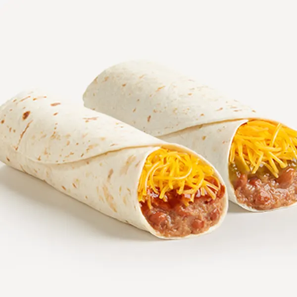 Bean & Cheese Burrito(Zesty Red Or Tangy Green Sauce)